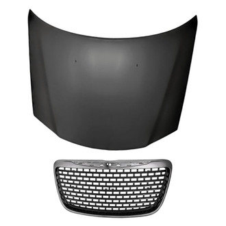Replacement - 2-Piece (Hood Panel, Grille) (Standard Line)
