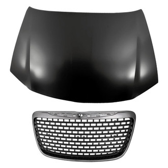 Replacement - 2-Piece (Hood Panel, Grille) (Standard Line)
