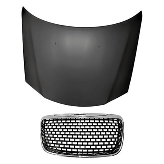 Replacement - 2-Piece (Hood Panel, Grille) (Standard Line)