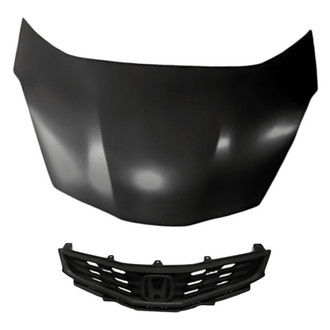 Replacement - 2-Piece (Hood Panel, Grille) (Standard Line)