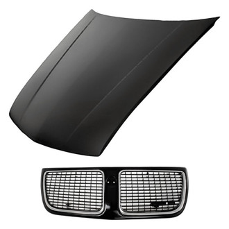 Replacement - 2-Piece (Hood Panel, Grille) (Standard Line)