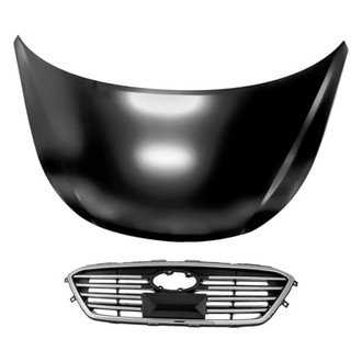 Replacement - 2-Piece (Hood Panel, Grille) (Standard Line)