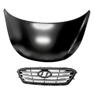 Replacement - 2-Piece (Hood Panel, Grille) (Standard Line)