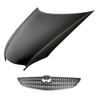 Replacement - 2-Piece (Hood Panel, Grille) (Standard Line)