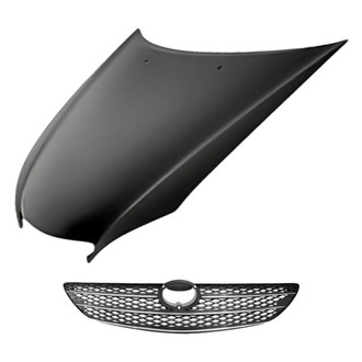 Replacement - 2-Piece (Hood Panel, Grille) (Standard Line)