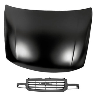 Replacement - 2-Piece (Hood Panel, Grille)