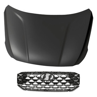 Replacement - 2-Piece (Hood Panel, Grille) (Standard Line)