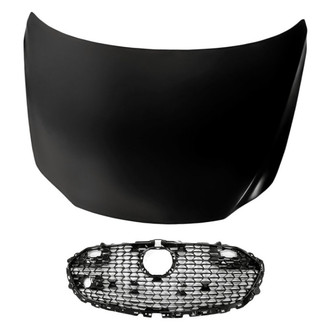 Replacement - 2-Piece (Hood Panel, Grille) (Standard Line)