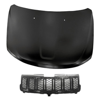 Replacement - 2-Piece (Hood Panel, Grille) (Standard Line)