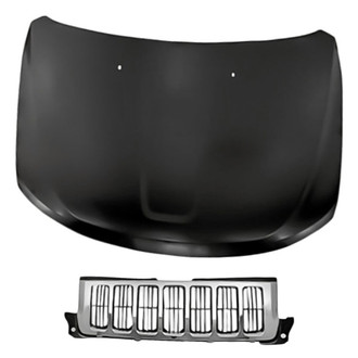 Replacement - 2-Piece (Hood Panel, Grille) (Standard Line)