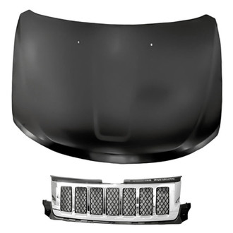 Replacement - 2-Piece (Hood Panel, Grille) (Standard Line)