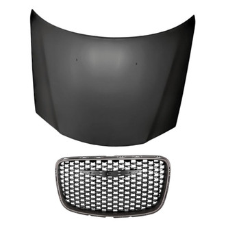 Replacement - 2-Piece (Hood Panel, Grille)