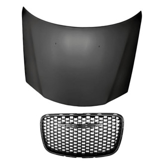 Replacement - 2-Piece (Hood Panel, Grille) (Standard Line)