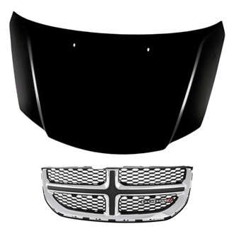 Replacement - 2-Piece (Hood Panel, Grille) (Standard Line)