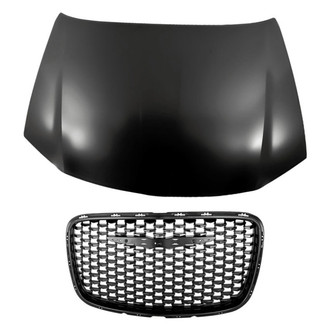 Replacement - 2-Piece (Hood Panel, Grille) (Standard Line)