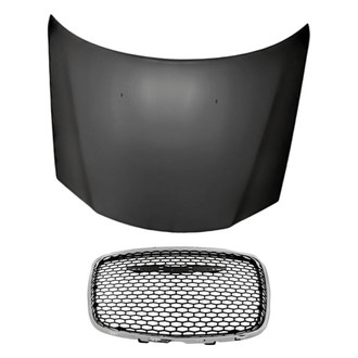 Replacement - 2-Piece (Hood Panel, Grille) (Standard Line)