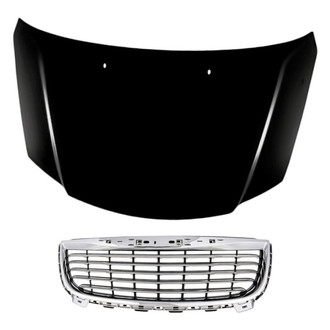 Replacement - 2-Piece (Hood Panel, Grille) (Standard Line)