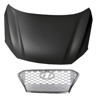 Replacement - 2-Piece (Hood Panel, Grille) (Standard Line)
