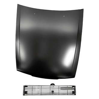 Replacement - 2-Piece (Hood Panel, Grille) (Standard Line)