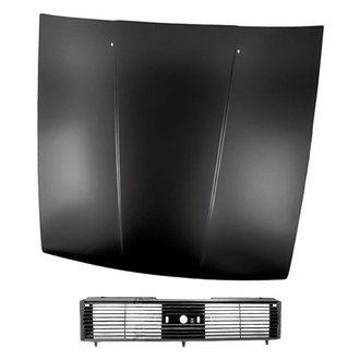 Replacement - 2-Piece (Hood Panel, Grille) (Standard Line)