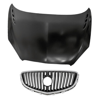 Replacement - 2-Piece (Hood Panel, Grille)