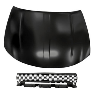 Replacement - 2-Piece (Hood Panel, Grille) (CAPA Certified)