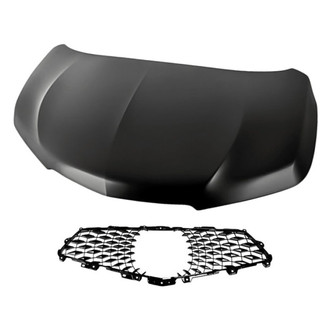 Replacement - 2-Piece (Hood Panel, Grille) (Standard Line)