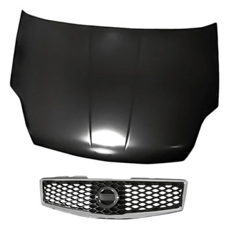 Replacement - 2-Piece (Hood Panel, Grille) (Standard Line)