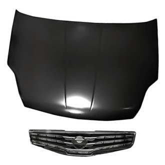 Replacement - 2-Piece (Hood Panel, Grille) (Standard Line)