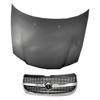 Replacement - 2-Piece (Hood Panel, Grille) (Standard Line)