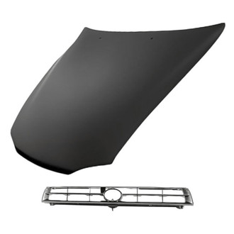 Replacement - 2-Piece (Hood Panel, Grille) (Standard Line)
