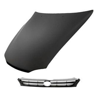 Replacement - 2-Piece (Hood Panel, Grille) (Standard Line)