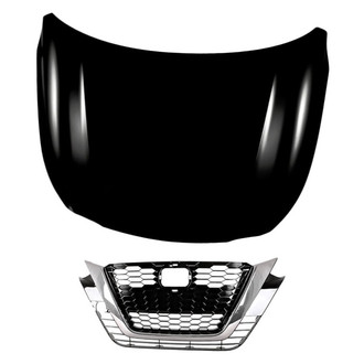 Replacement - 2-Piece (Hood Panel, Grille) (Standard Line)