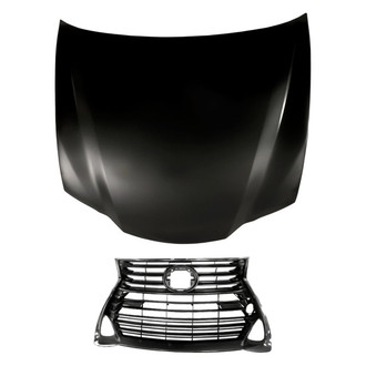 Replacement - 2-Piece (Hood Panel, Grille)