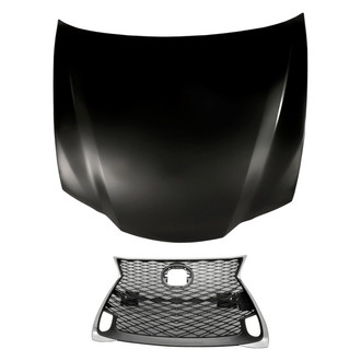 Replacement - 2-Piece (Hood Panel, Grille) (Standard Line)