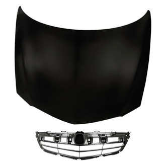 Replacement - 2-Piece (Hood Panel, Grille) (Standard Line)