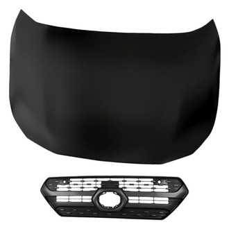 Replacement - 2-Piece (Hood Panel, Grille) (Standard Line)