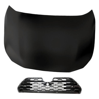 Replacement - 2-Piece (Hood Panel, Grille) (Standard Line)
