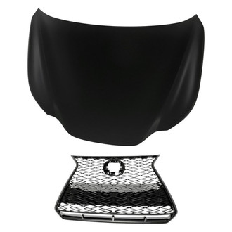 Replacement - 2-Piece (Hood Panel, Grille) (Standard Line)