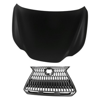 Replacement - 2-Piece (Hood Panel, Grille) (Standard Line)