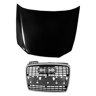 Replacement - 2-Piece (Hood Panel, Grille) (Standard Line)