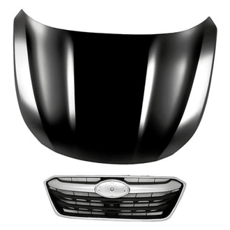 Replacement - 2-Piece (Hood Panel, Grille) (Standard Line)