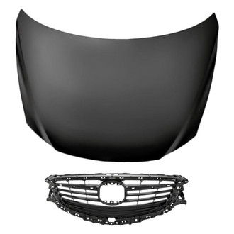 Replacement - 2-Piece (Hood Panel, Grille) (CAPA Certified)