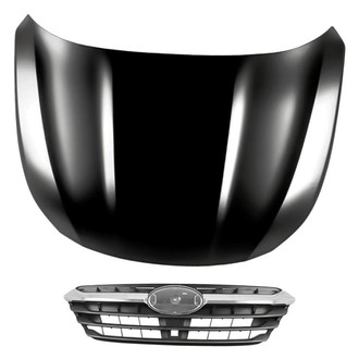 Replacement - 2-Piece (Hood Panel, Grille) (Standard Line)