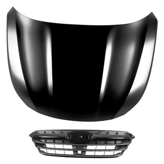 Replacement - 2-Piece (Hood Panel, Grille) (Standard Line)