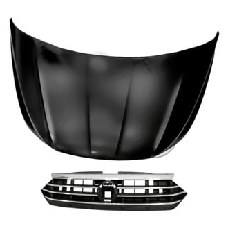 Replacement - 2-Piece (Hood Panel, Grille) (CAPA Certified)