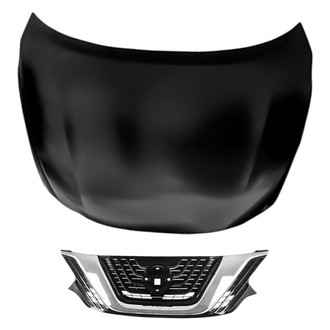 Replacement - 2-Piece (Hood Panel, Grille) (Standard Line)