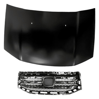 Replacement - 2-Piece (Hood Panel, Grille) (CAPA Certified)