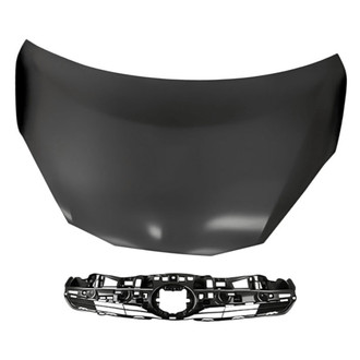 Replacement - 2-Piece (Hood Panel, Grille) (Standard Line)