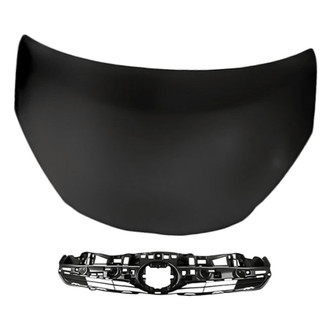 Replacement - 2-Piece (Hood Panel, Grille) (Standard Line)